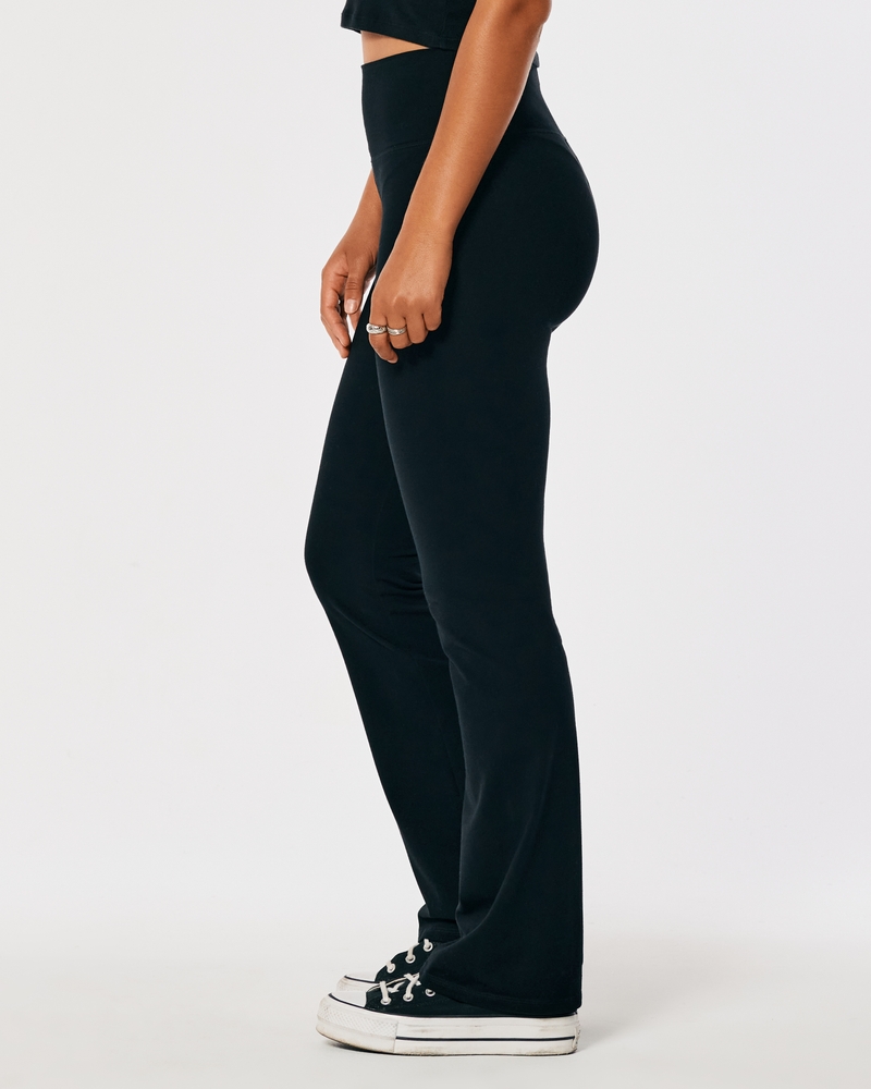 Hollister Crossover Leggings Black Yoga Pants Size XS Ultra High