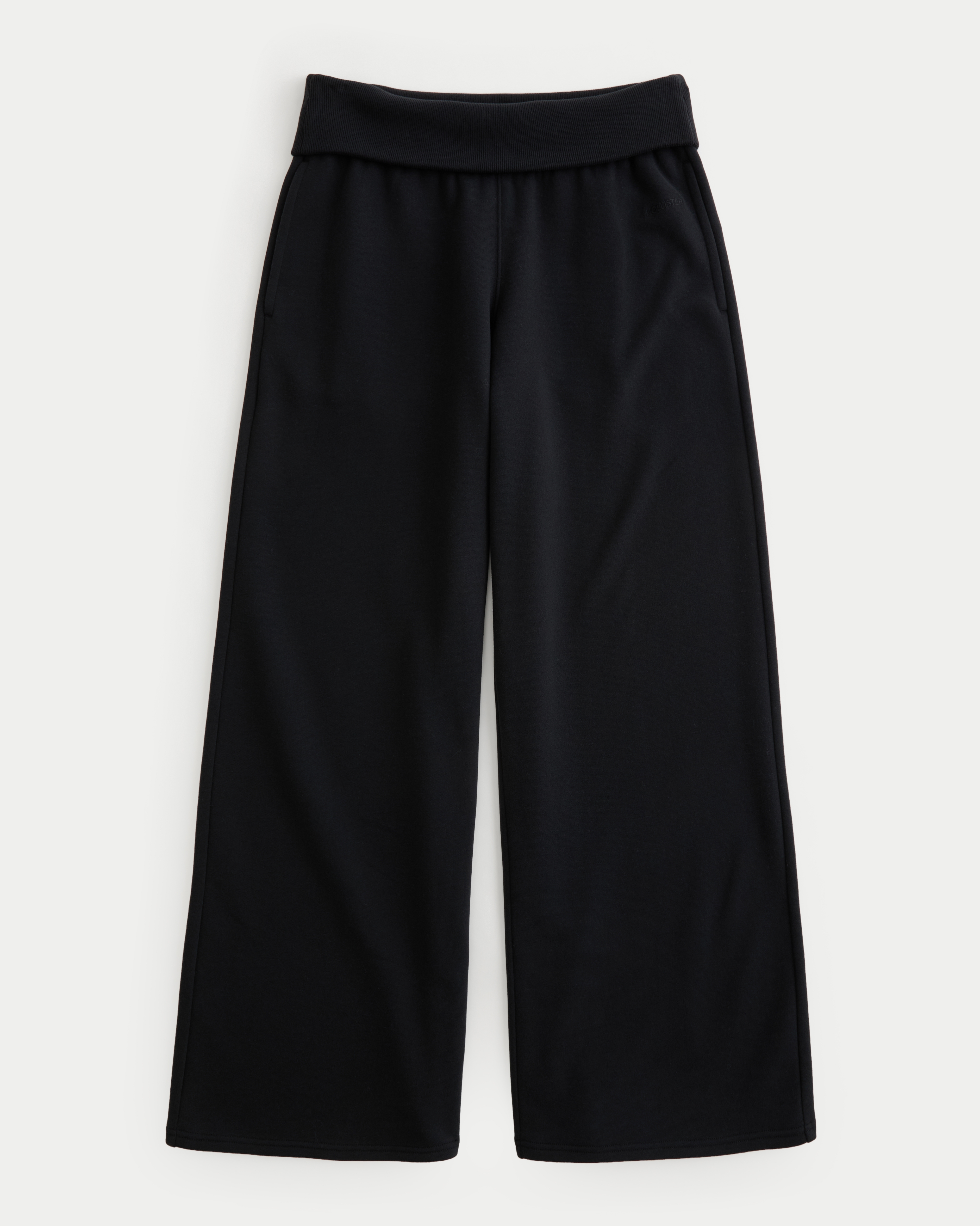 Foldover Waist Baggy Sweatpants