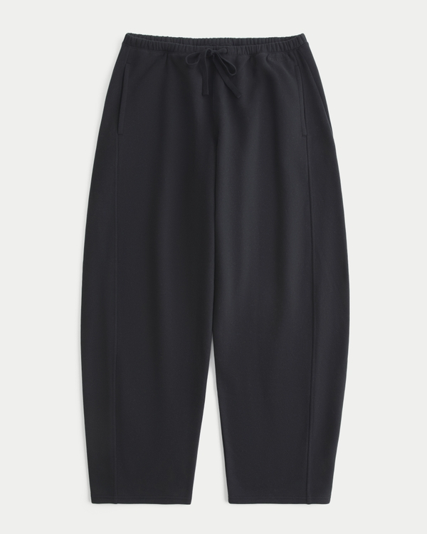 Low-Rise Barrel Sweatpants, Black view 1