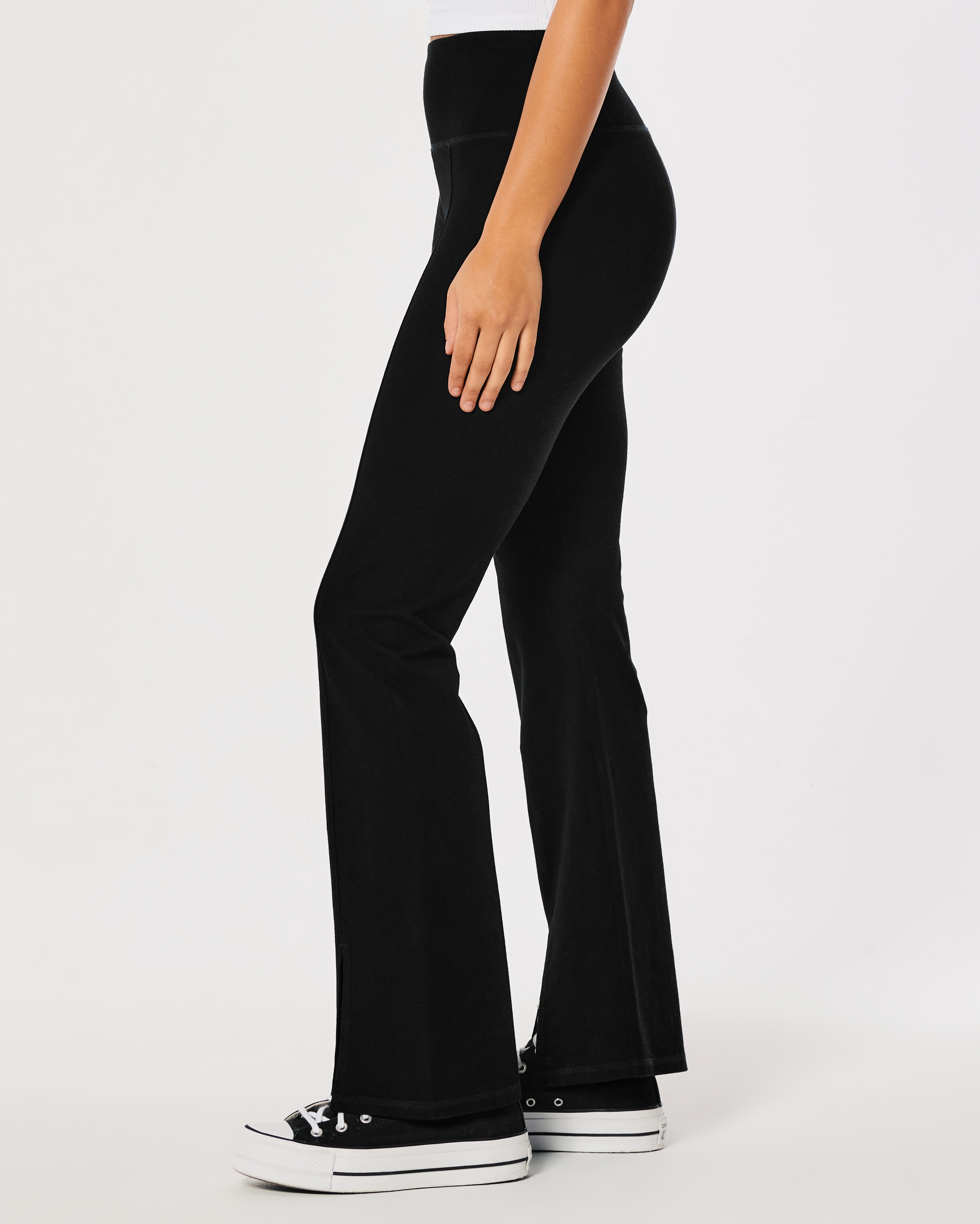 Ultra High-Rise Split Hem Flare Pants