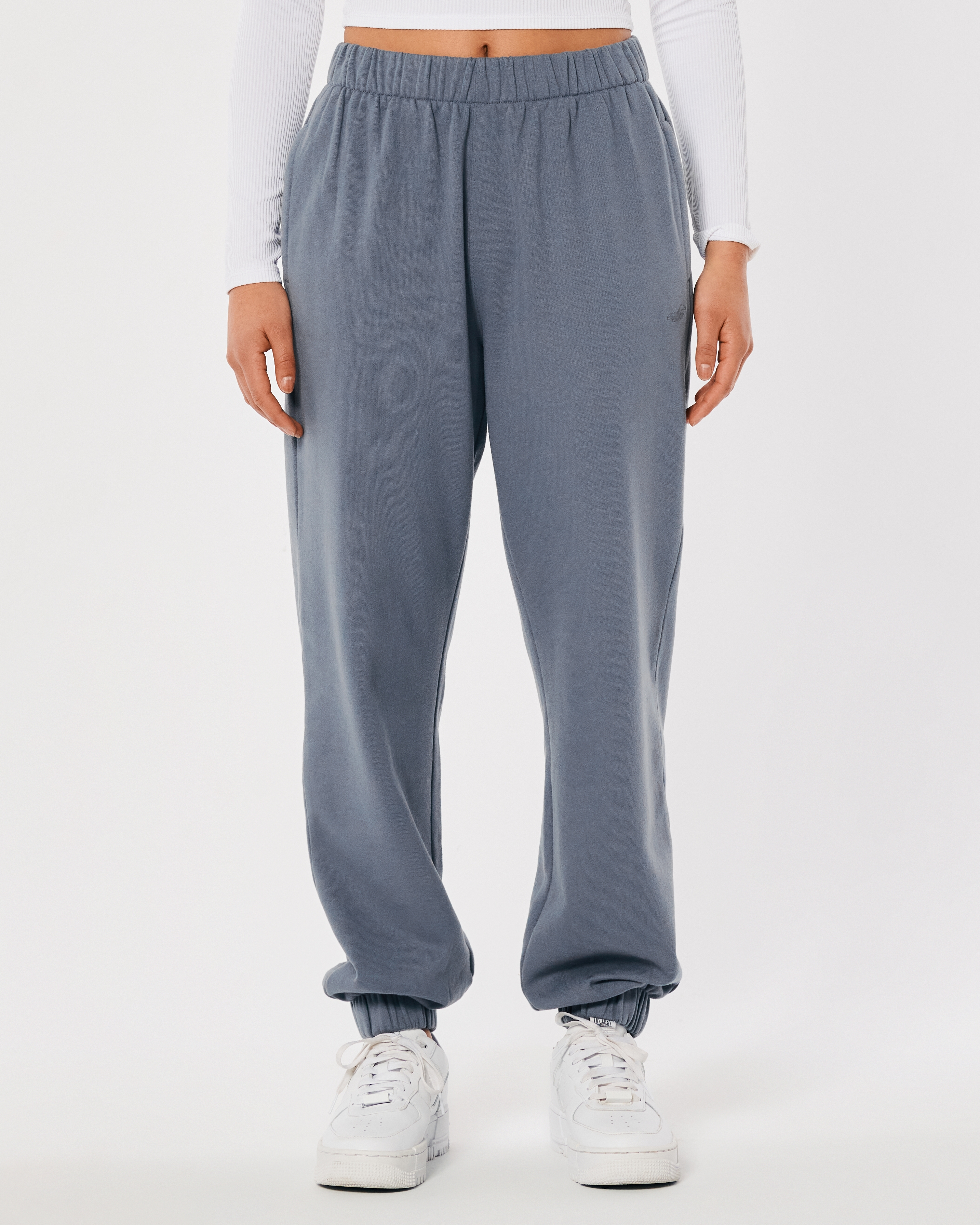 Hollister Ultra High-Rise Fleece Dad Joggers