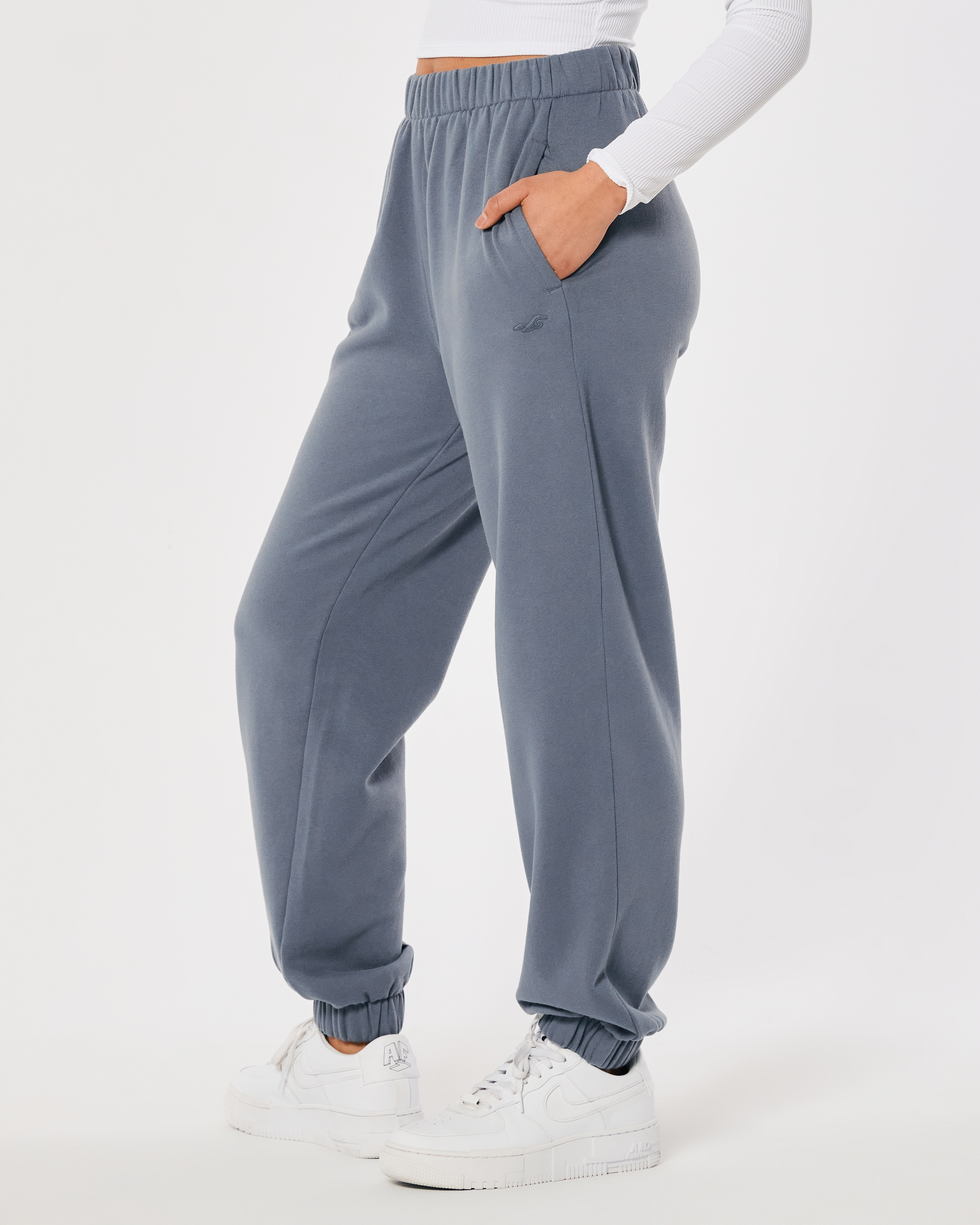 Hollister Ultra High-Rise Fleece Dad Joggers