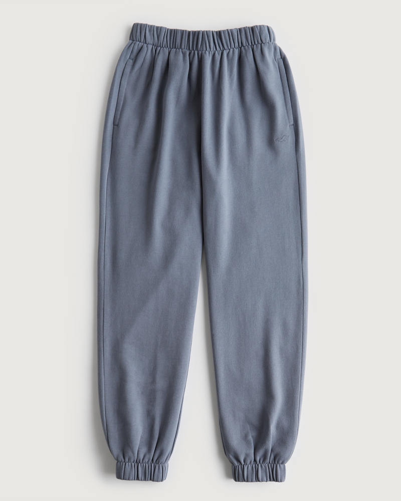 hollister high rise dad joggers