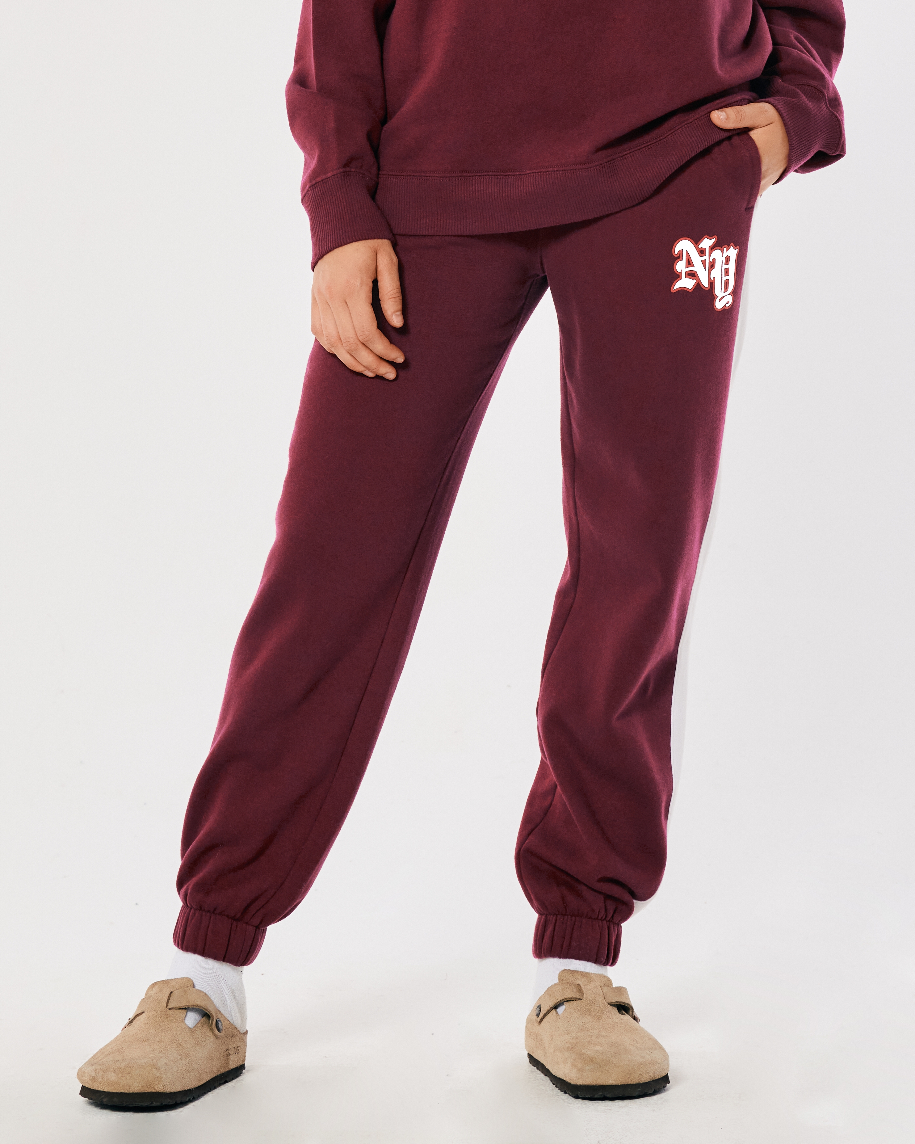 Ultra High-Rise Graphic Dad Joggers