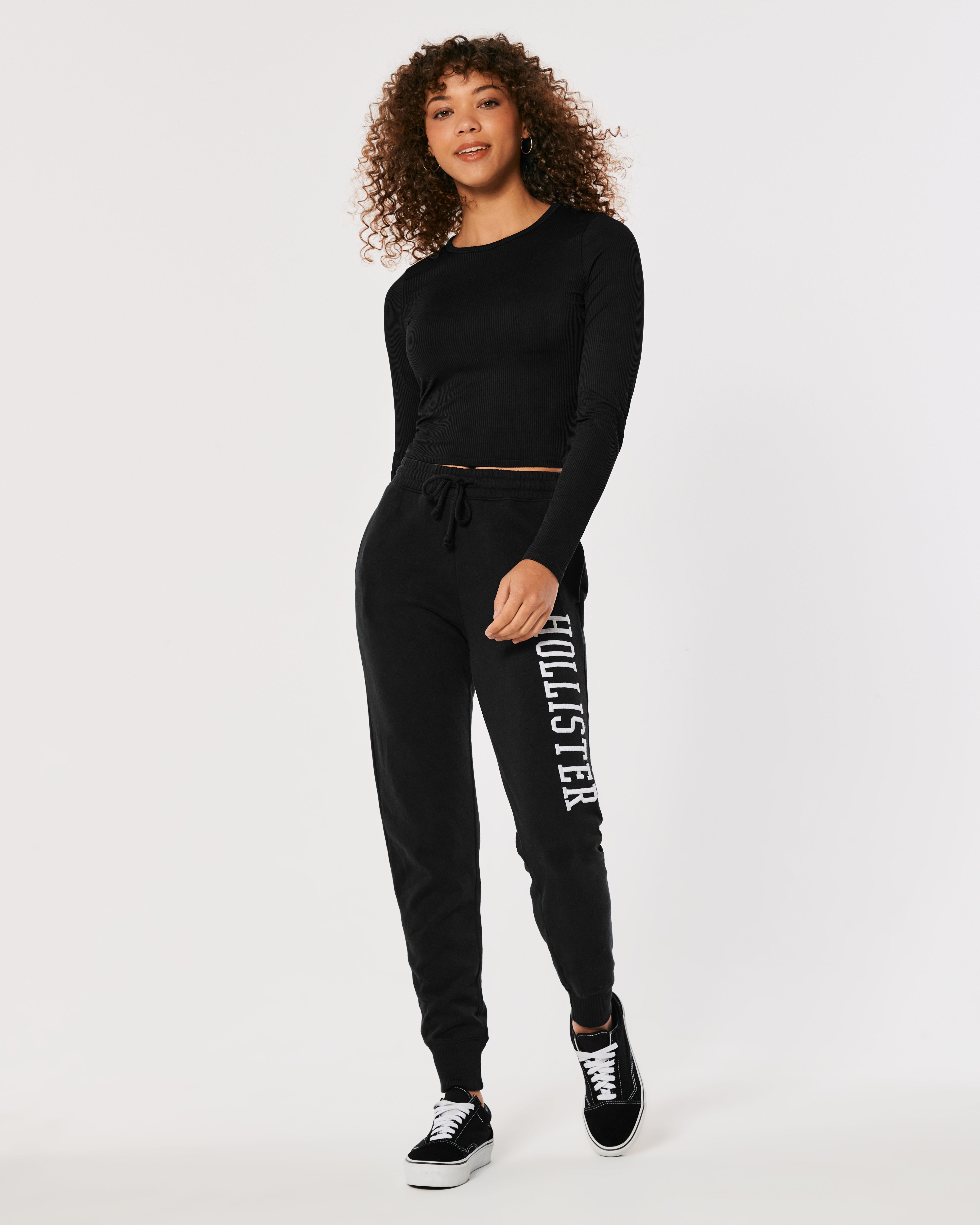 Hollister Fleece Logo Joggers