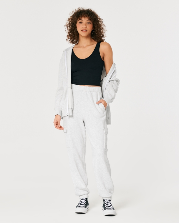 High-rise Straight-leg Sweatpants from Hollister on 21 Buttons