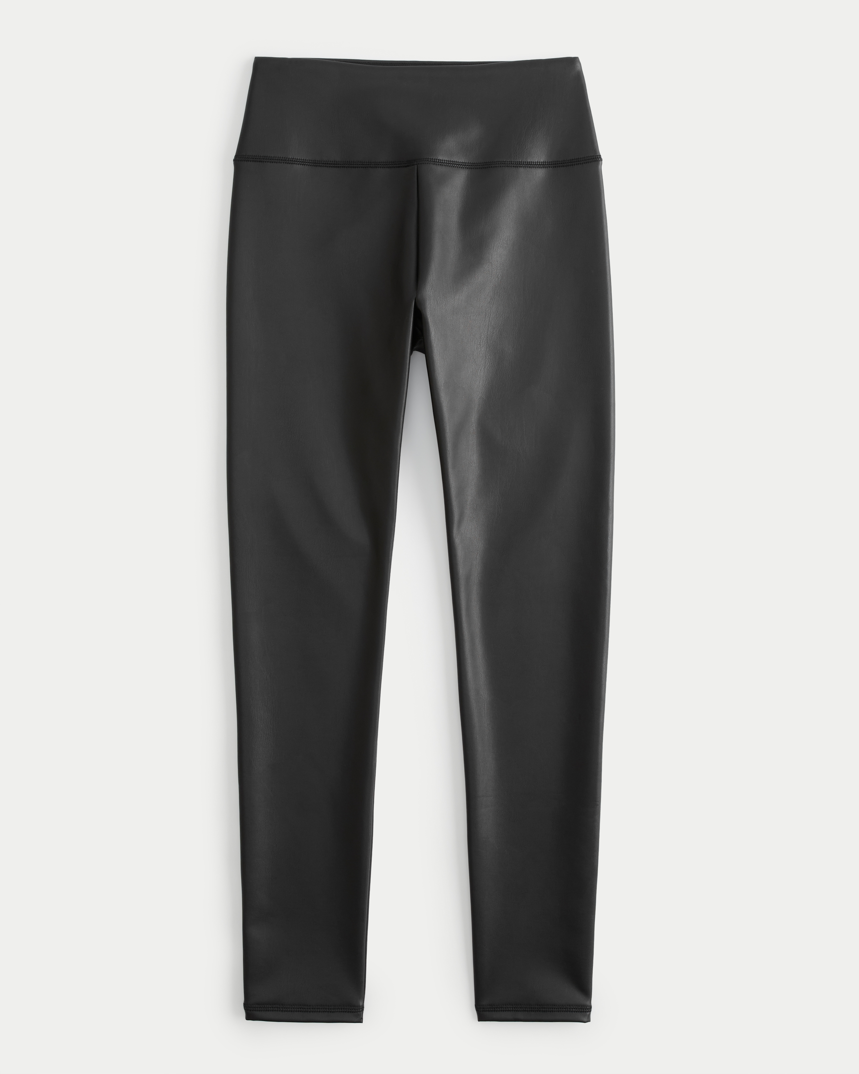 Women s Ultra High Rise Vegan Leather Leggings in Black Size XS from Hollister