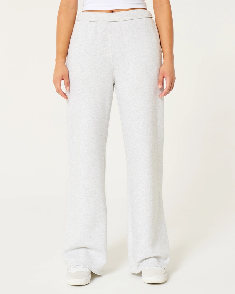 Hollister Feel Good Fleece Wide-Leg Pants