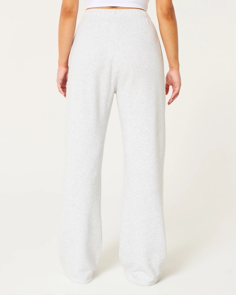 Hollister Feel Good Fleece Wide-Leg Pants