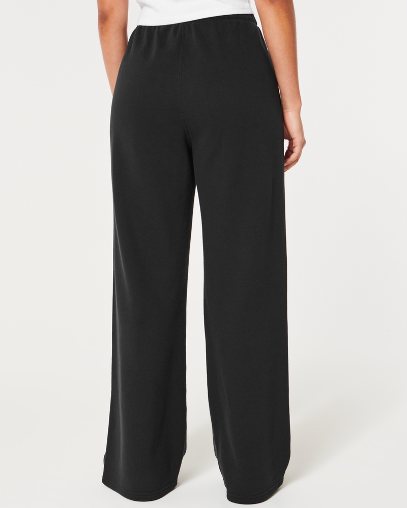 Hollister Feel Good Fleece Wide-Leg Pants