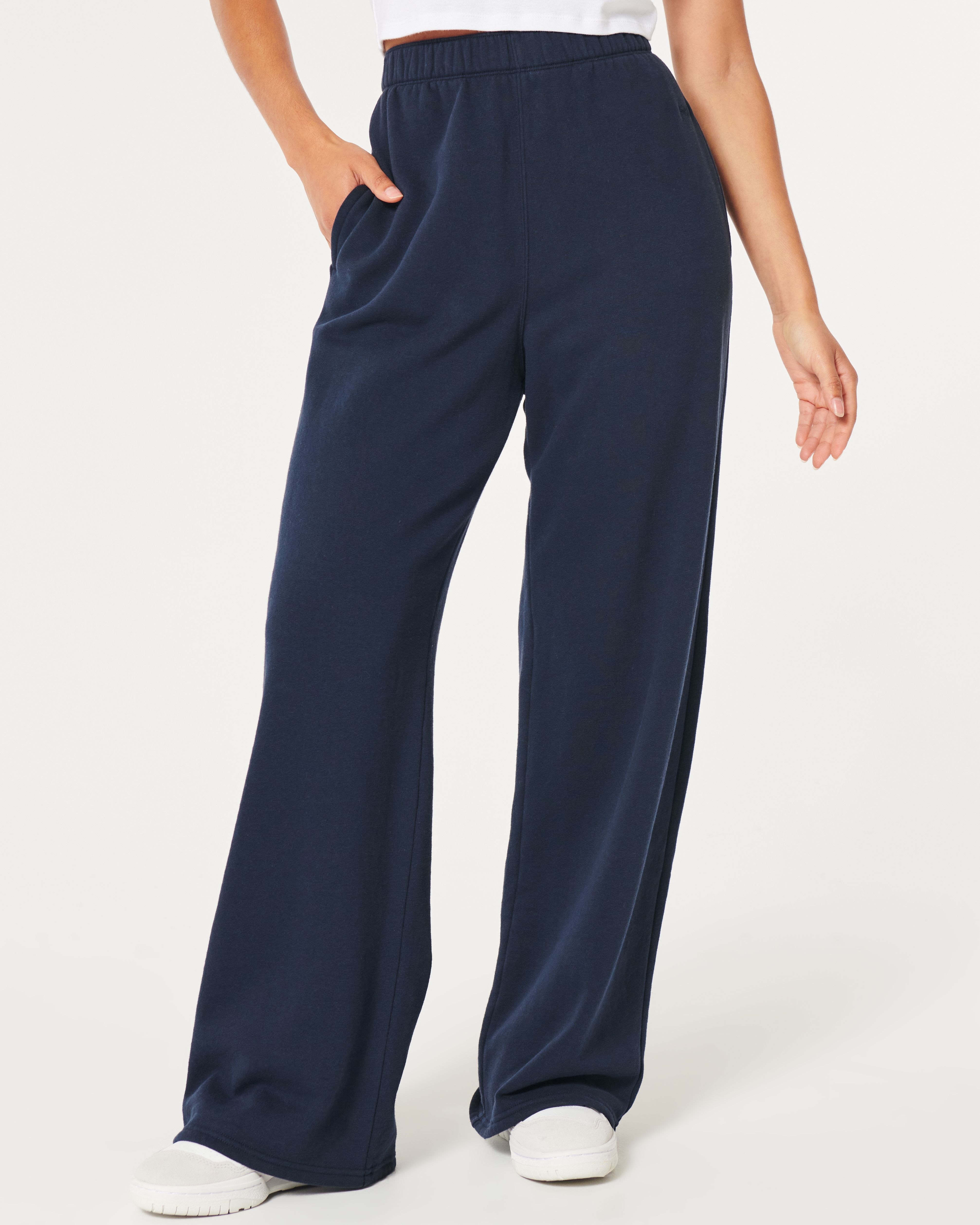 Hollister wide on sale leg sweatpants