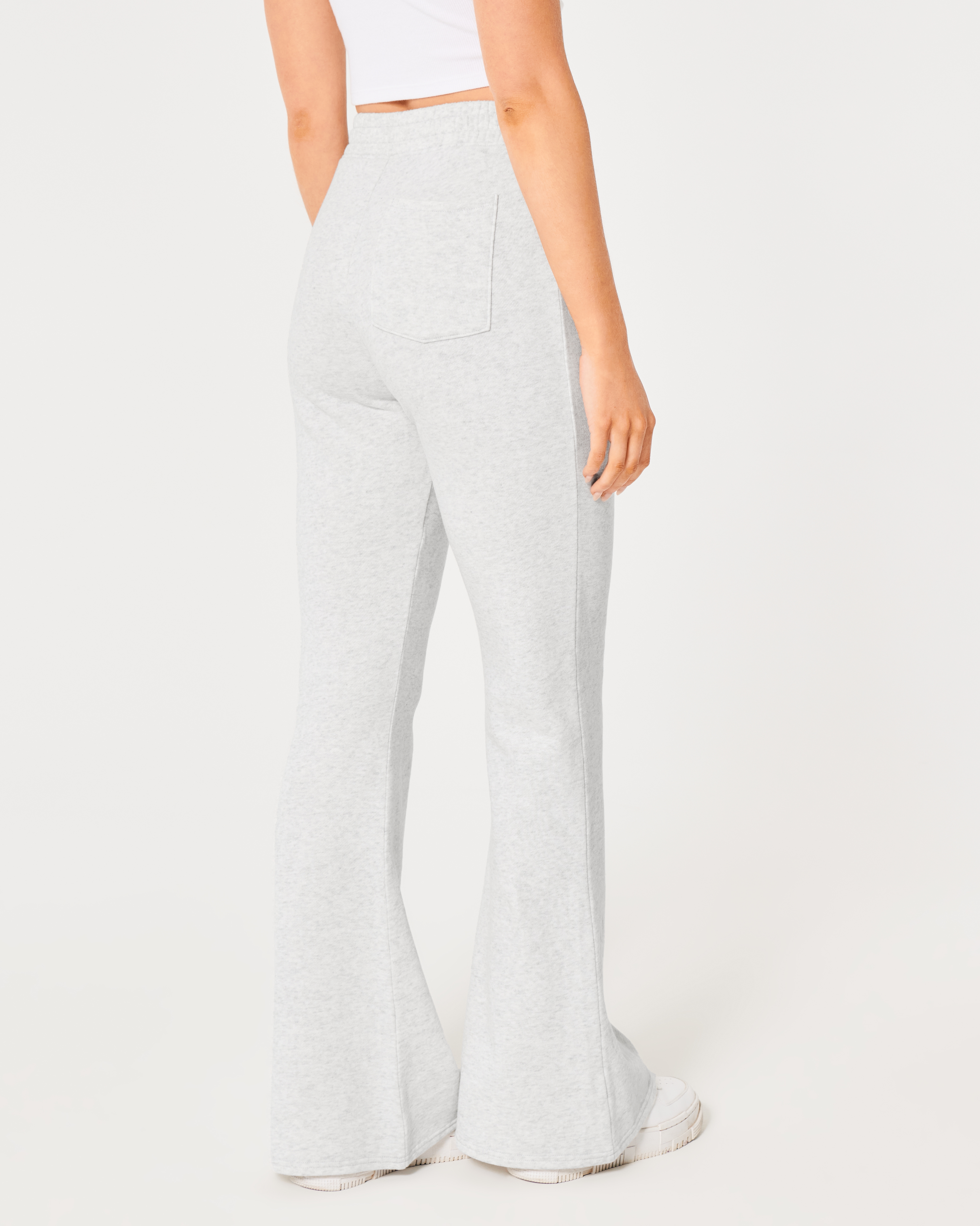 Women s Ultra High Rise Fleece Flare Pants Women s Clearance HollisterCo