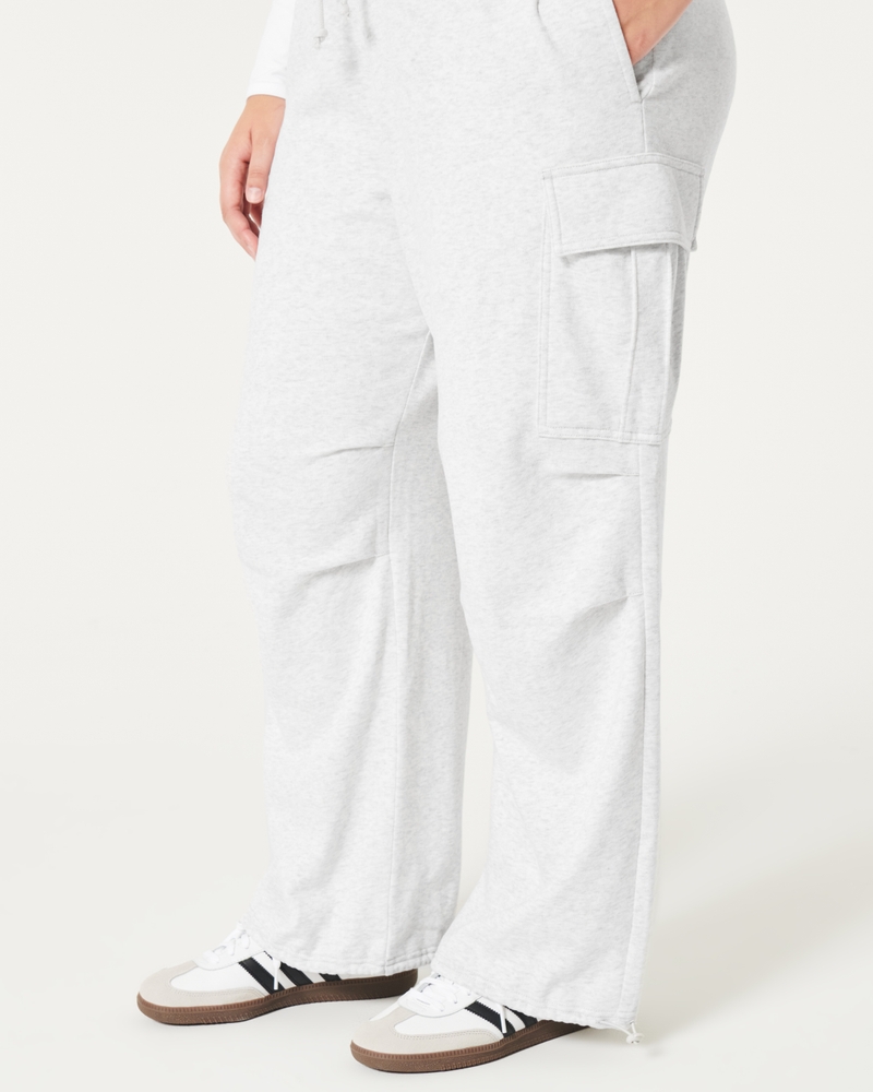Hollister Feel Good Fleece Parachute Cargo Pants