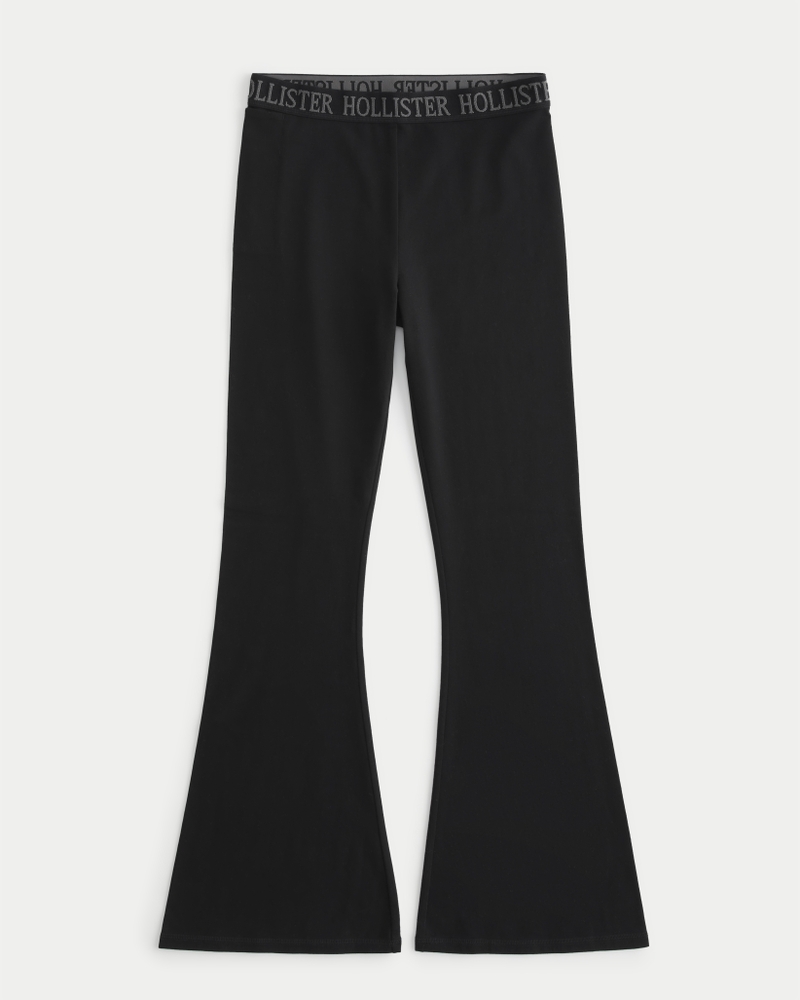 Hollister logo leggings in black