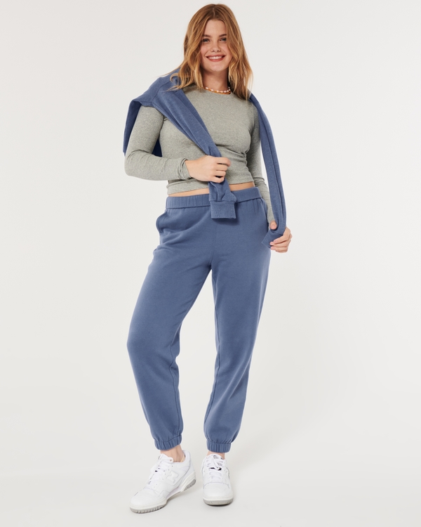 Hollister high rise discount straight leg sweatpants