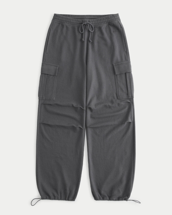 Women's Adjustable Rise Terry Cargo Dad Joggers Women's Bottoms