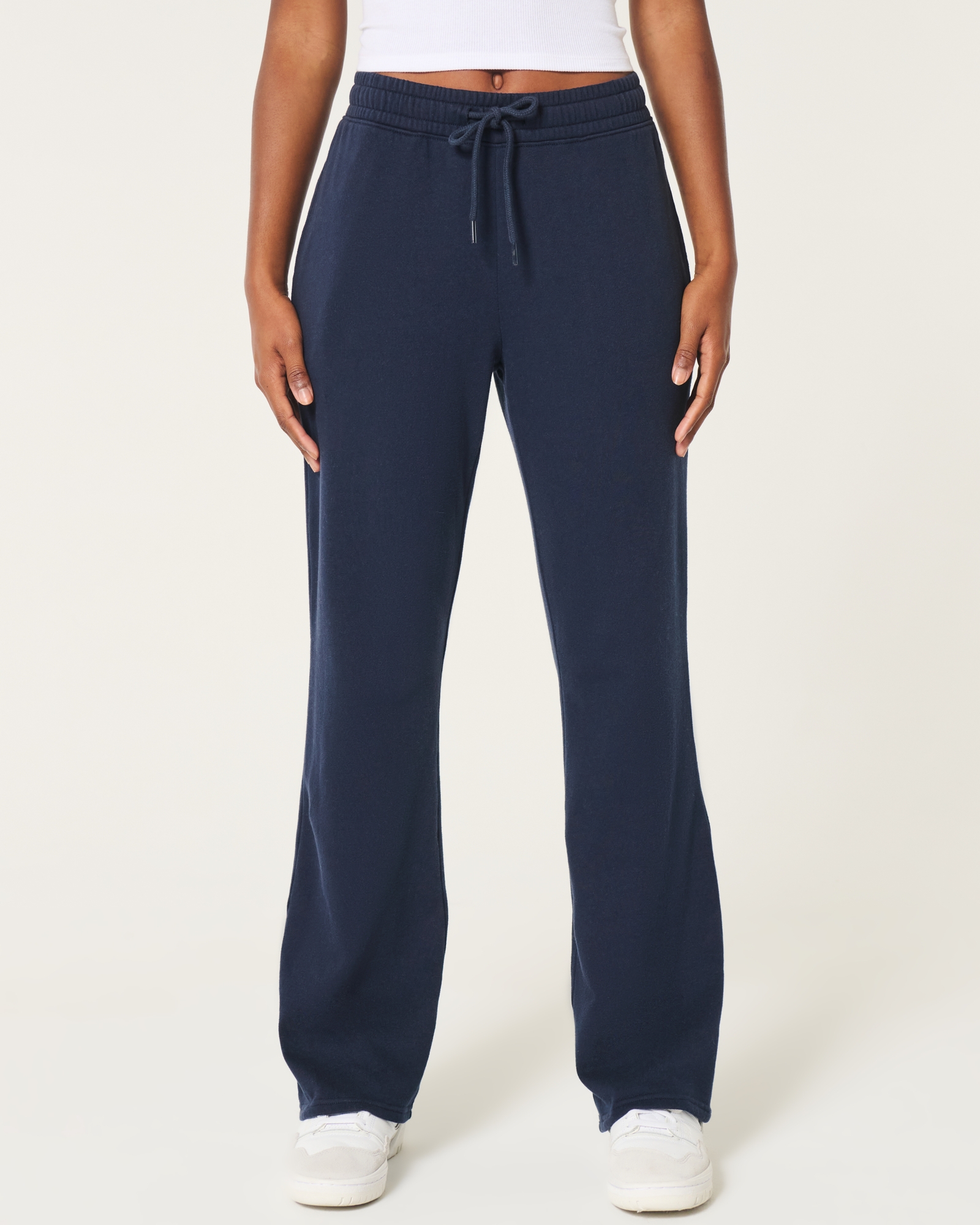 Sweatpants Navy Blue Hollister Pants Women's Boot Sweatpants