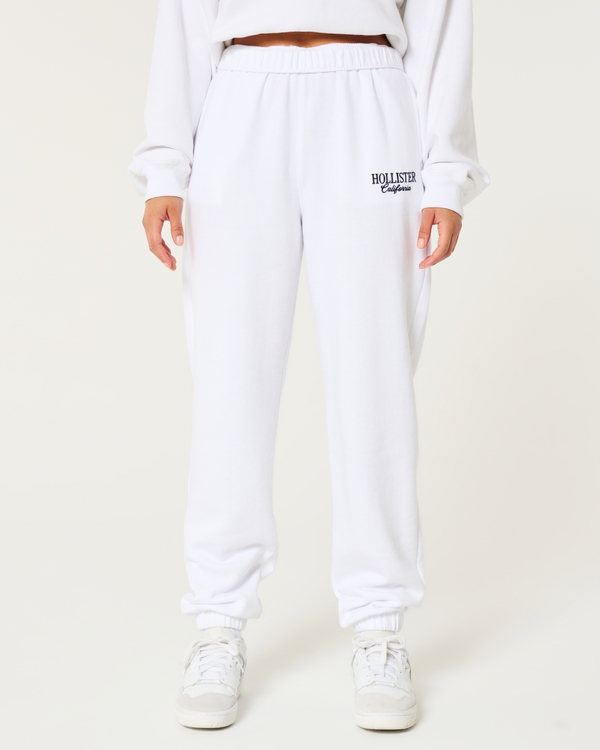 Dad-Jogger mit Logo, Weiss view 2