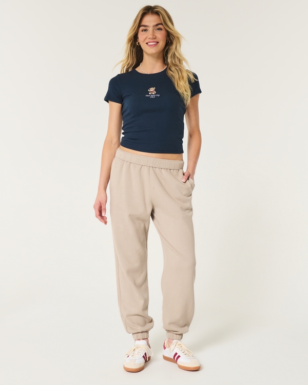 Hollister womens joggers best sale