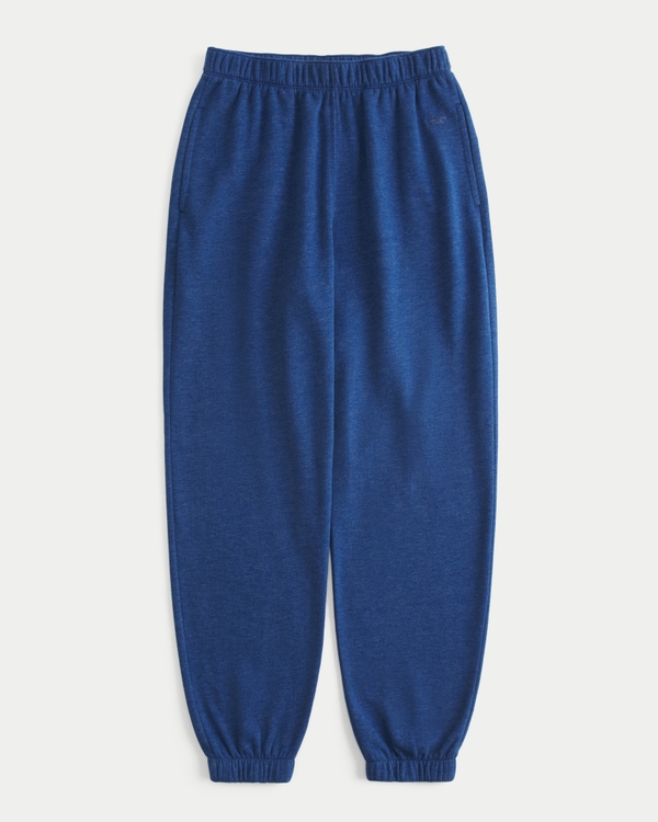 Fleece Icon Dad Joggers, Heather Navy