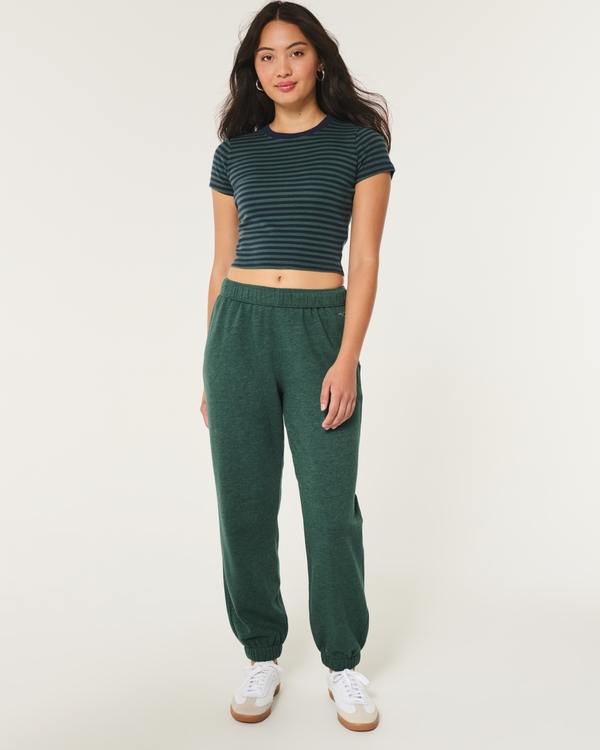 Hollister high waisted joggers best sale