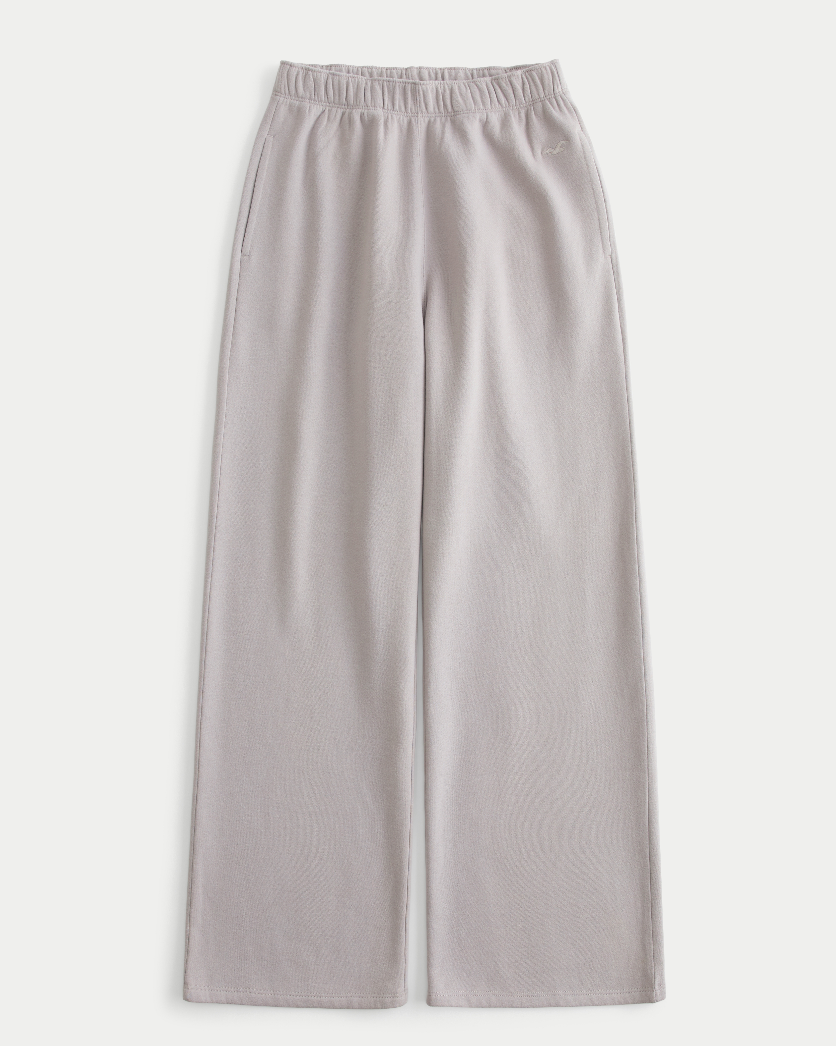 Hollister Feel Good Wide-Leg Fleece Pants
