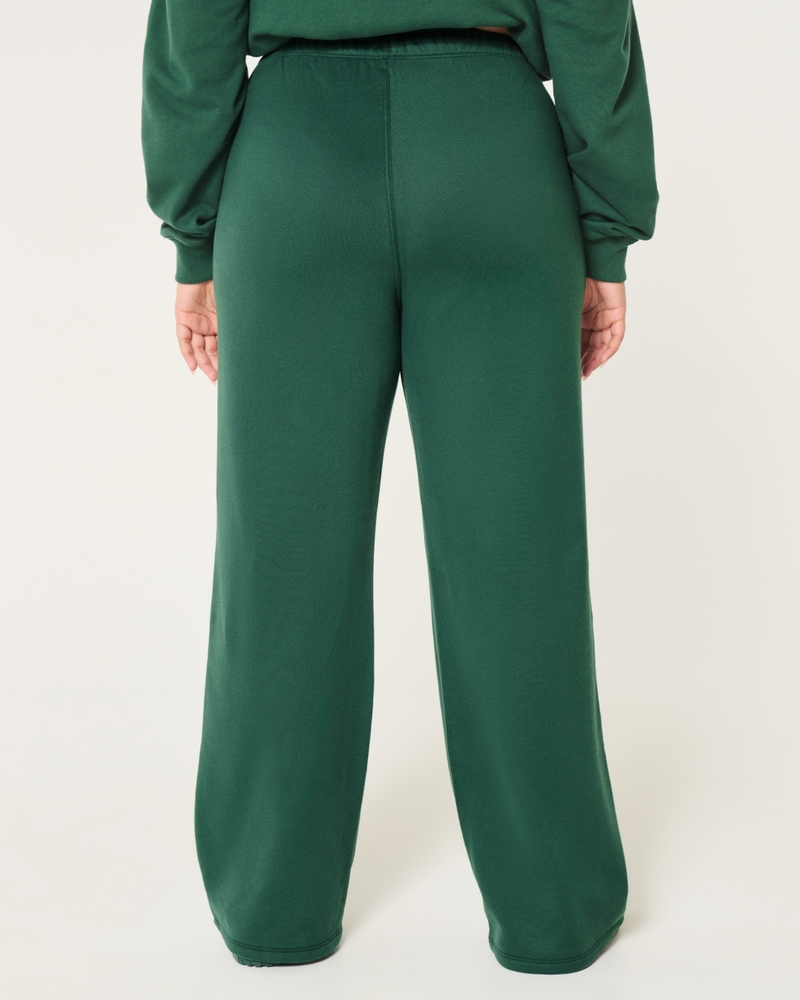 Hollister Feel Good Fleece Wide-Leg Pants
