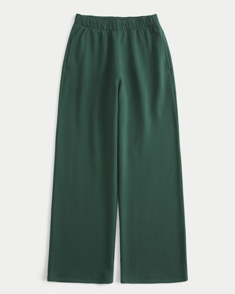 Hollister Feel Good Fleece Wide-Leg Pants