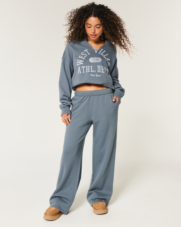 High rise boyfriend sweatpants hollister store