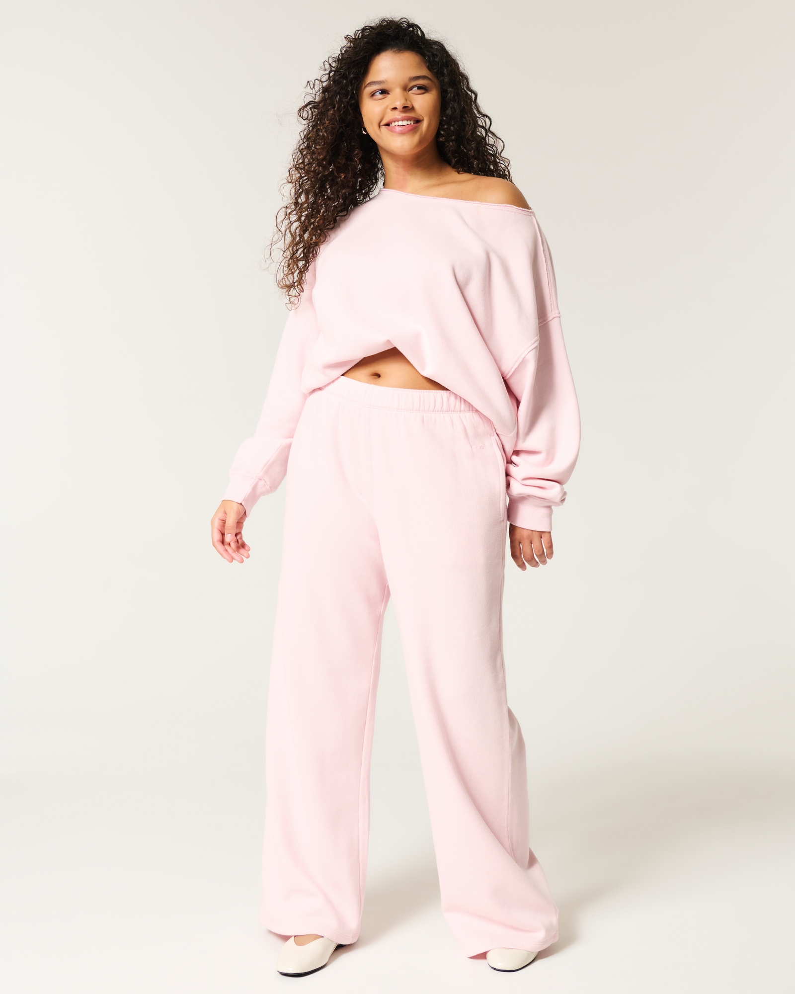Pink Wide Leg Linen Pants 4151