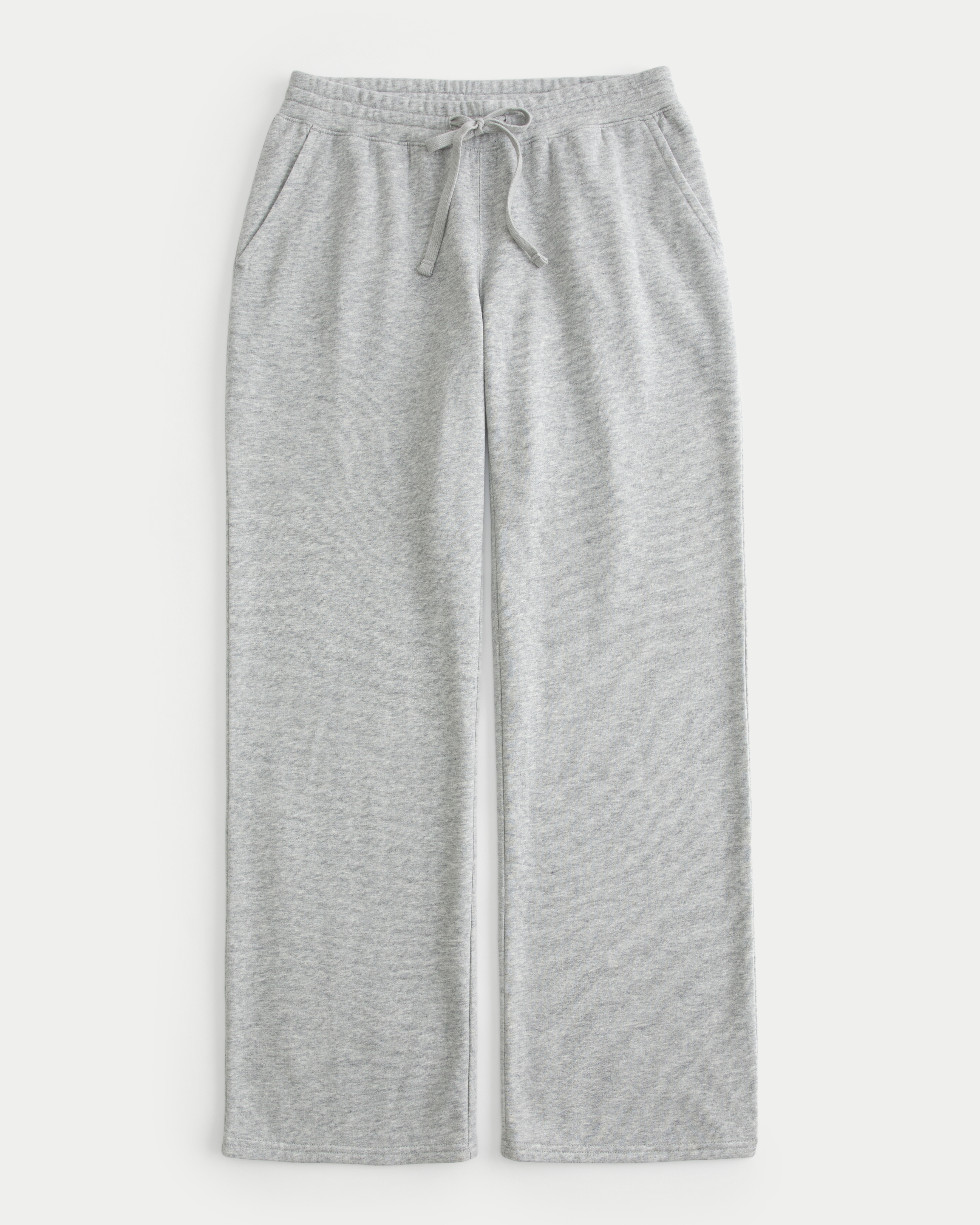 Women s Straight Sweatpants in Light Heather Gray Size S from Hollister