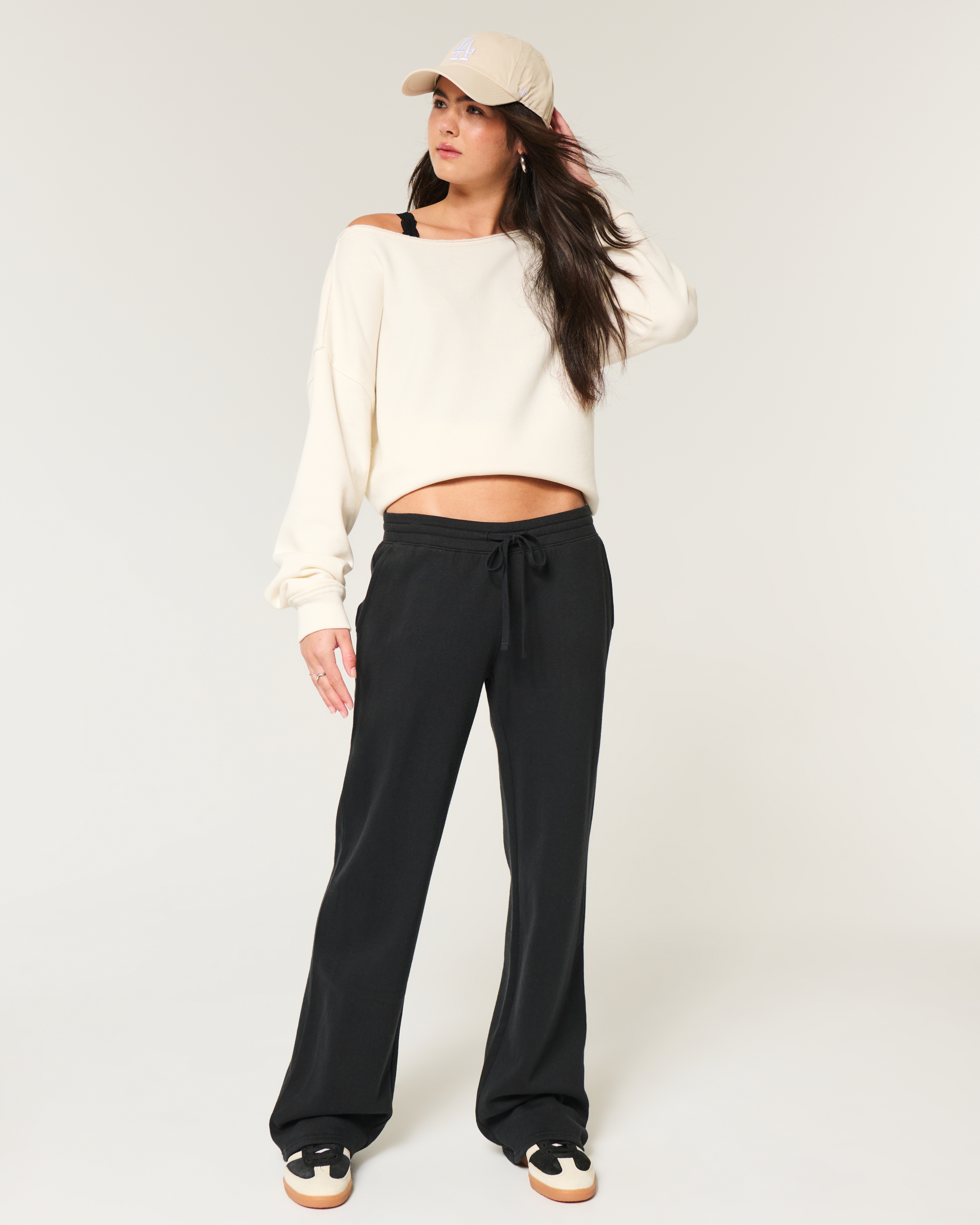 Women s Straight Sweatpants Women s Bottoms HollisterCo