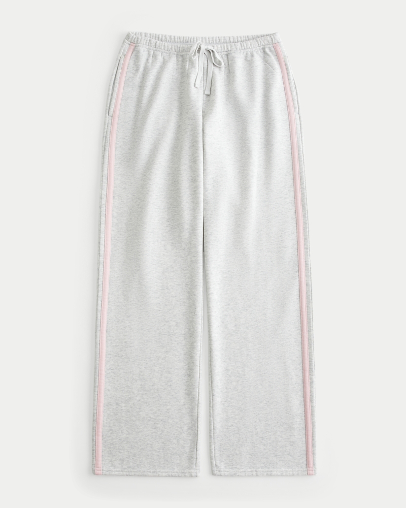Side-Stripe Straight Sweatpants