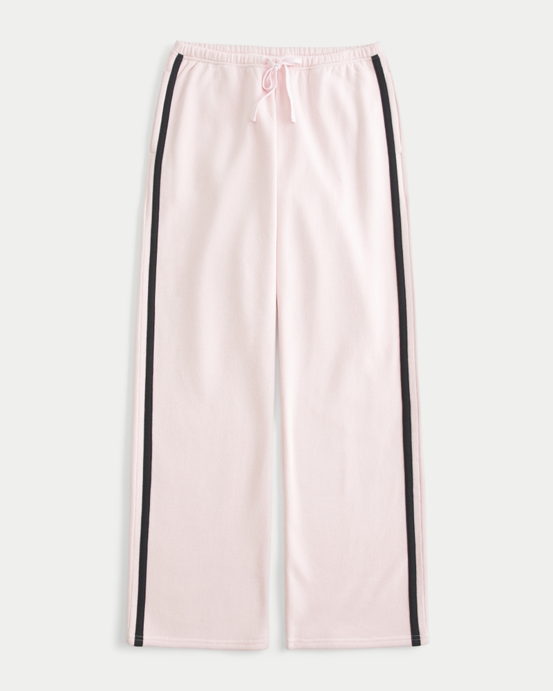 Side-Stripe Straight Sweatpants