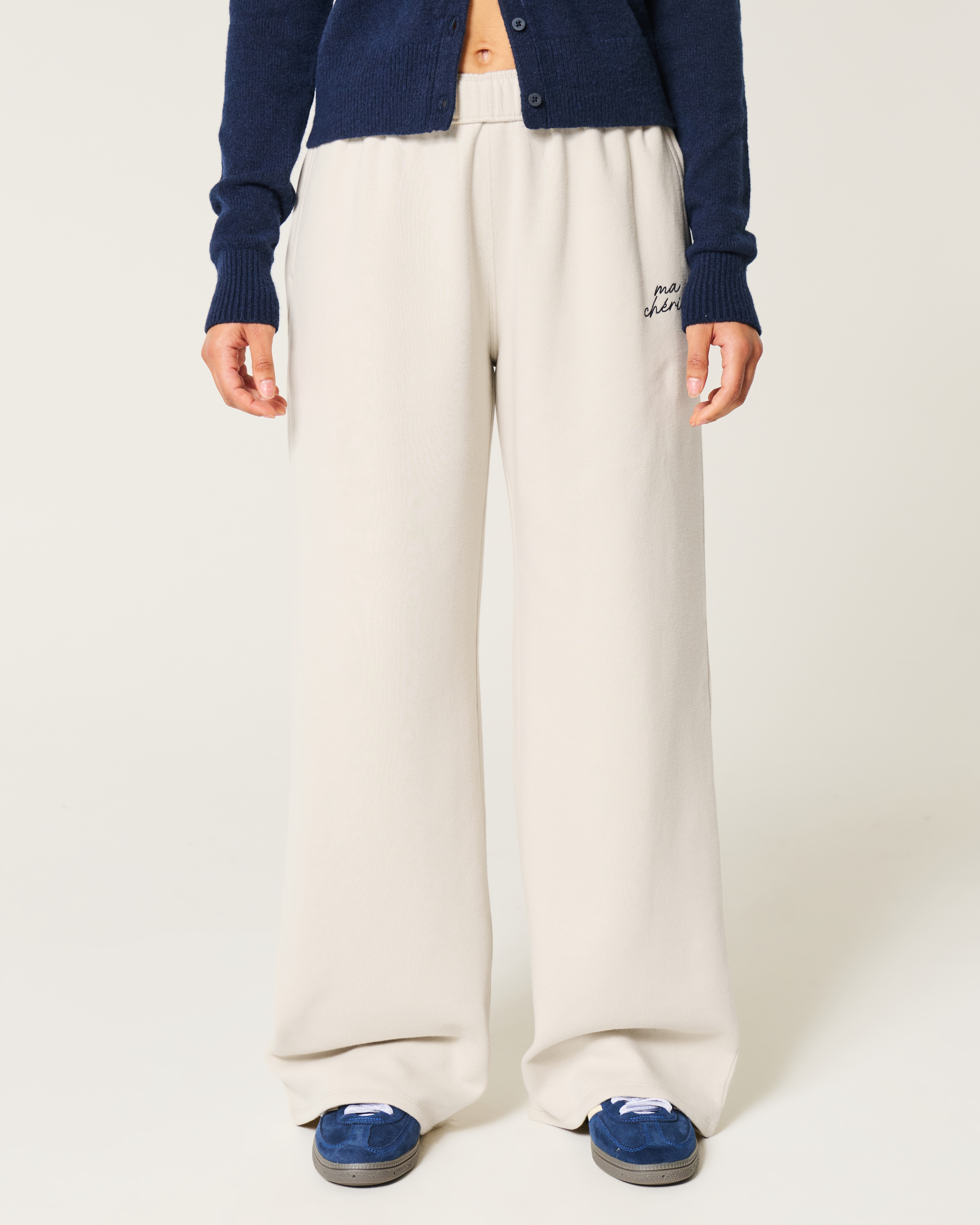 Ma Chérie Graphic Wide-Leg Sweatpants