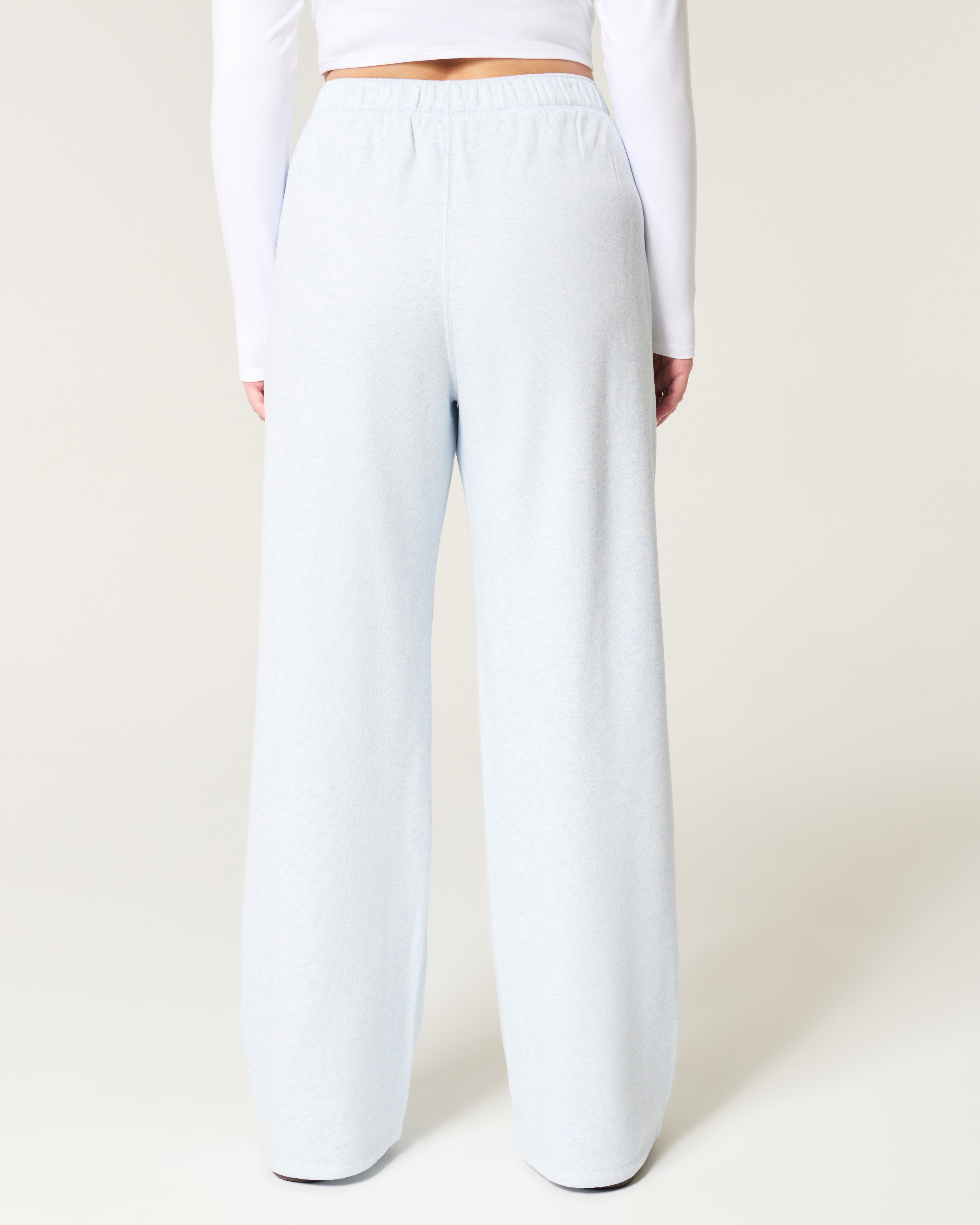 Heart Graphic Wide-Leg Sweatpants