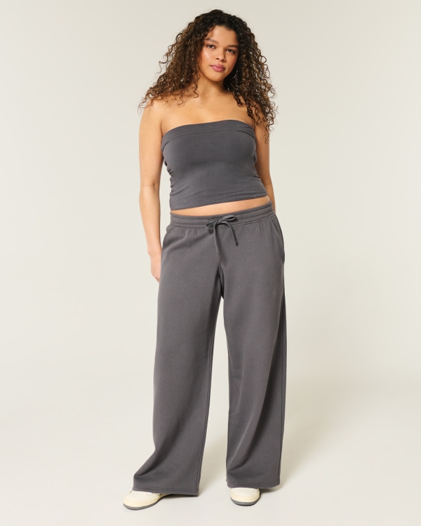 Baggy Sweatpants, Charcoal Gray view 1