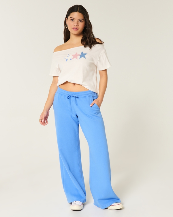 Baggy Sweatpants, Cornflower Blue view 1