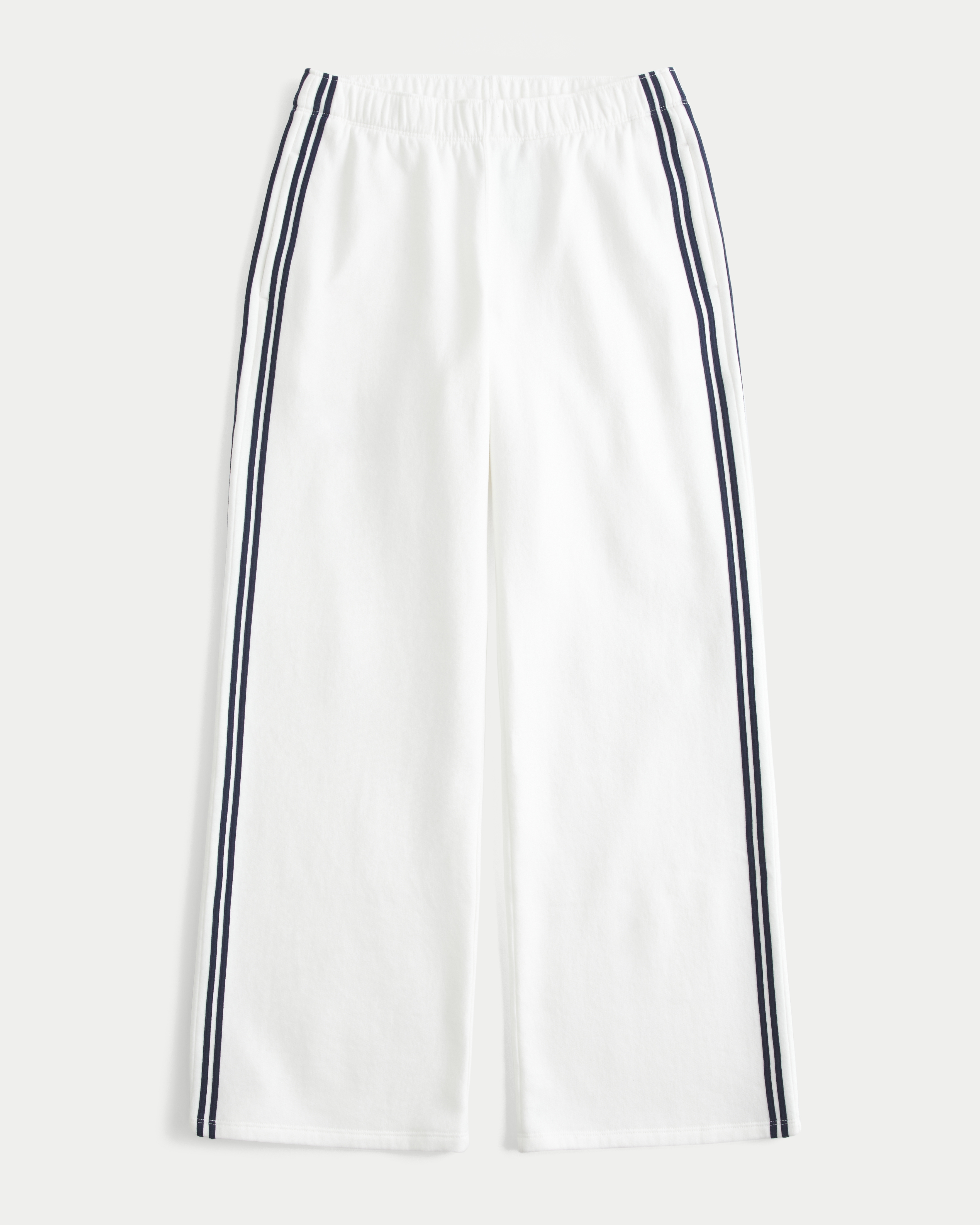 Striped Wide-Leg Sweatpants