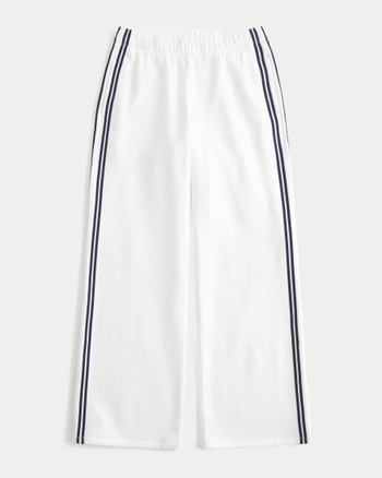 Women's Striped Wide-Leg Sweatpants | Women's Bottoms | HollisterCo.com