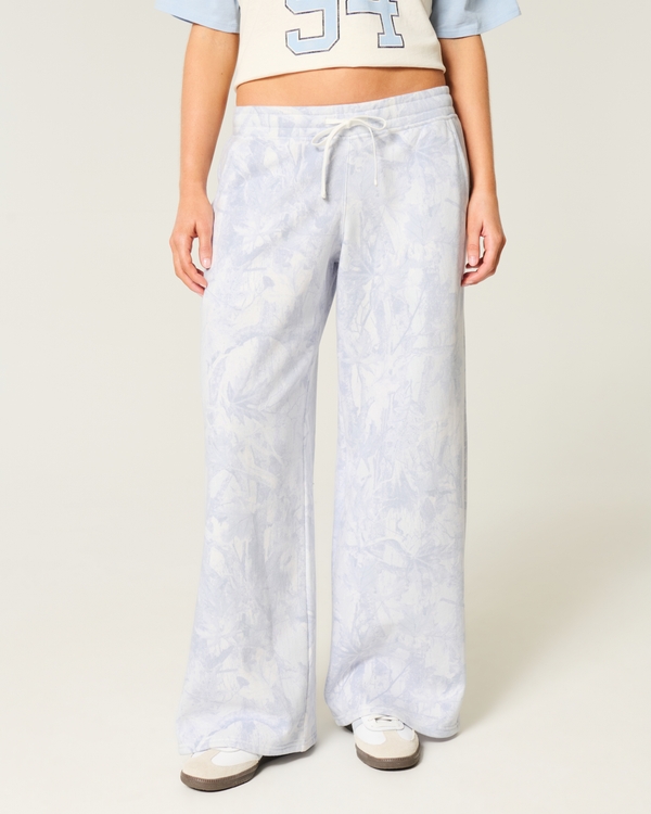 Camo Baggy Sweatpants, Light Blue Camo view 2