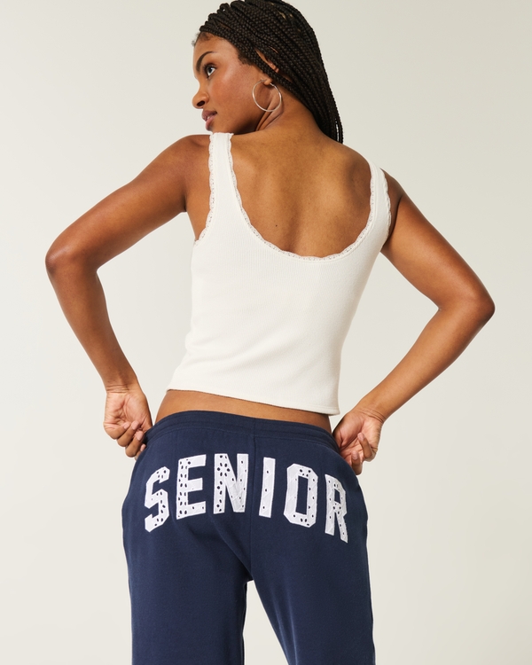 Senior Straight Sweatpants, Navy Blue view 1
