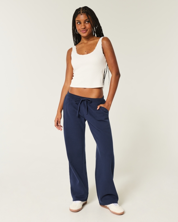 Senior Straight Sweatpants, Navy Blue view 2