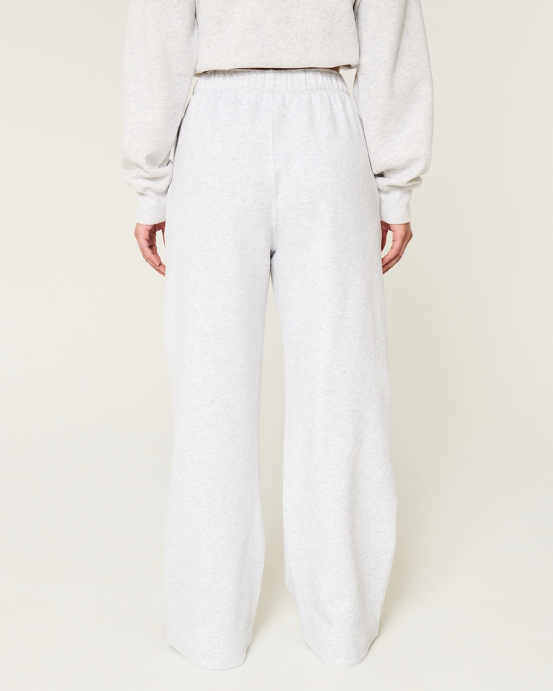 Dog Graphic Wide-Leg Sweatpants