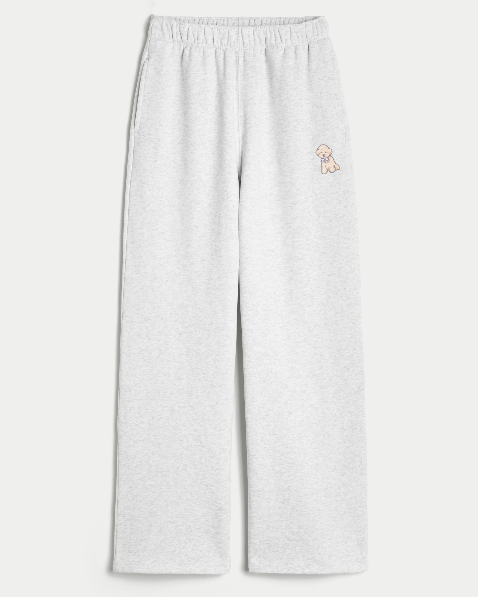 Women's Dog Graphic Wide-Leg Sweatpants Women's Bottoms