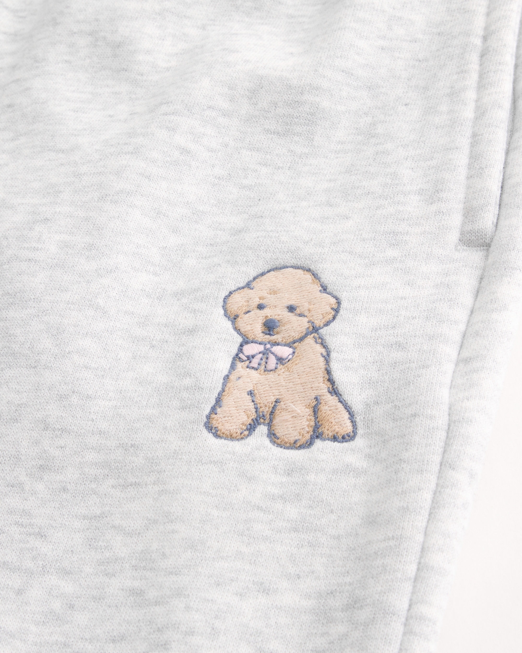 Dog Graphic Wide-Leg Sweatpants