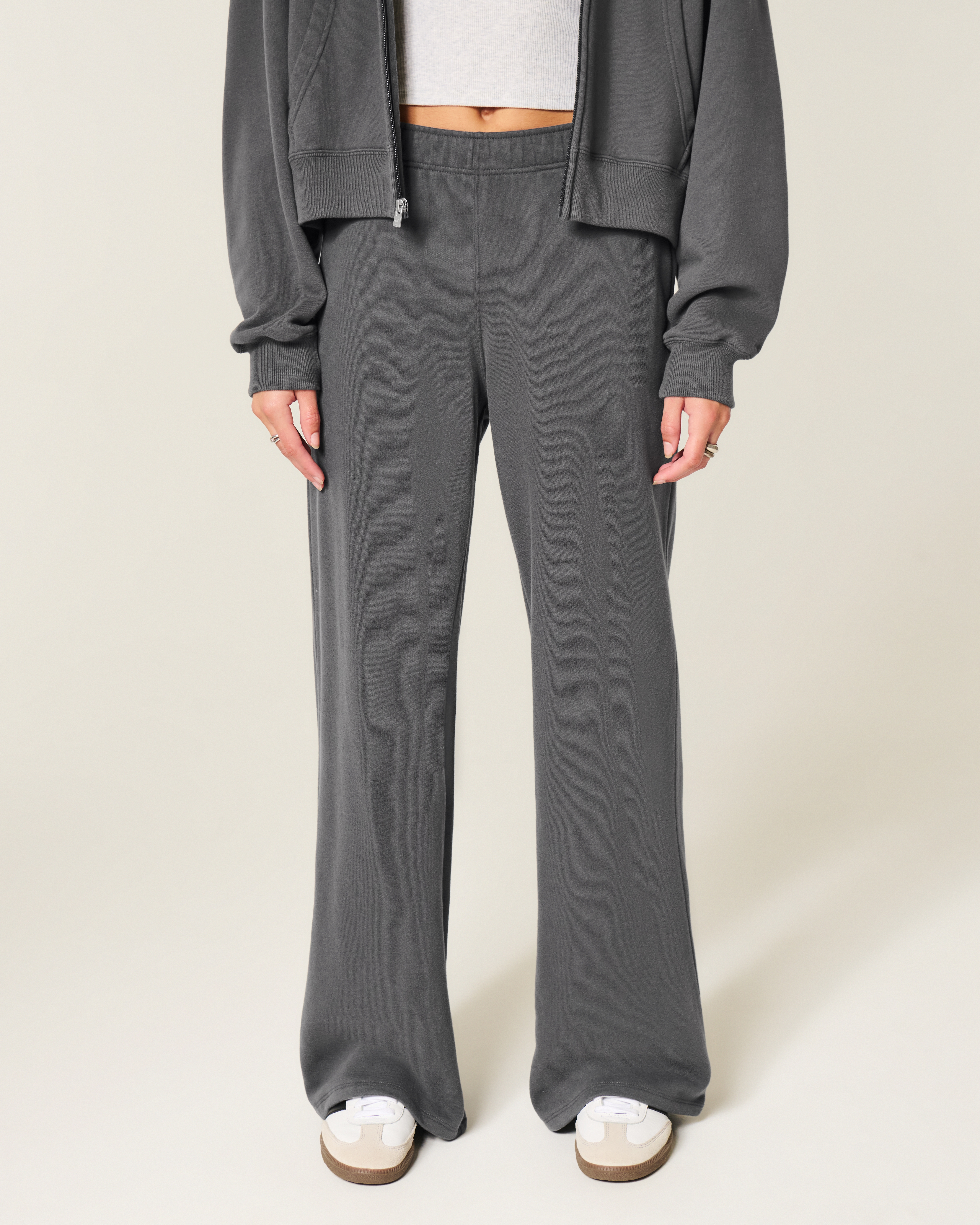 ★ODOR★ Molly wide jogger in grey P0000FRW Easy Times Joggers - Coldwater Creek