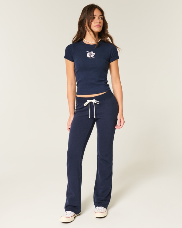 Boot Sweatpants, Navy Blue view 1
