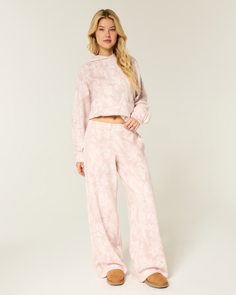 Pink Camo Baggy Sweatpants