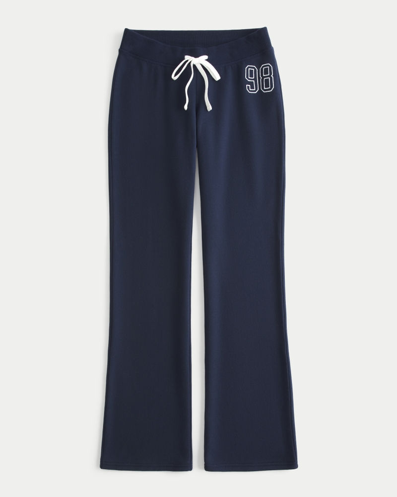Number Graphic Boot Sweatpants